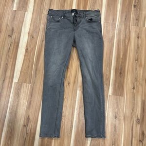 Mens PacSun Skinny Active Stretch Jeans Gray 33x32